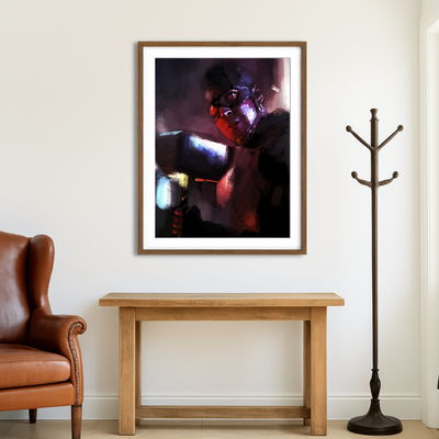 AUTO-MOCKUP ROOM | Cap And The Hammer Wall Art