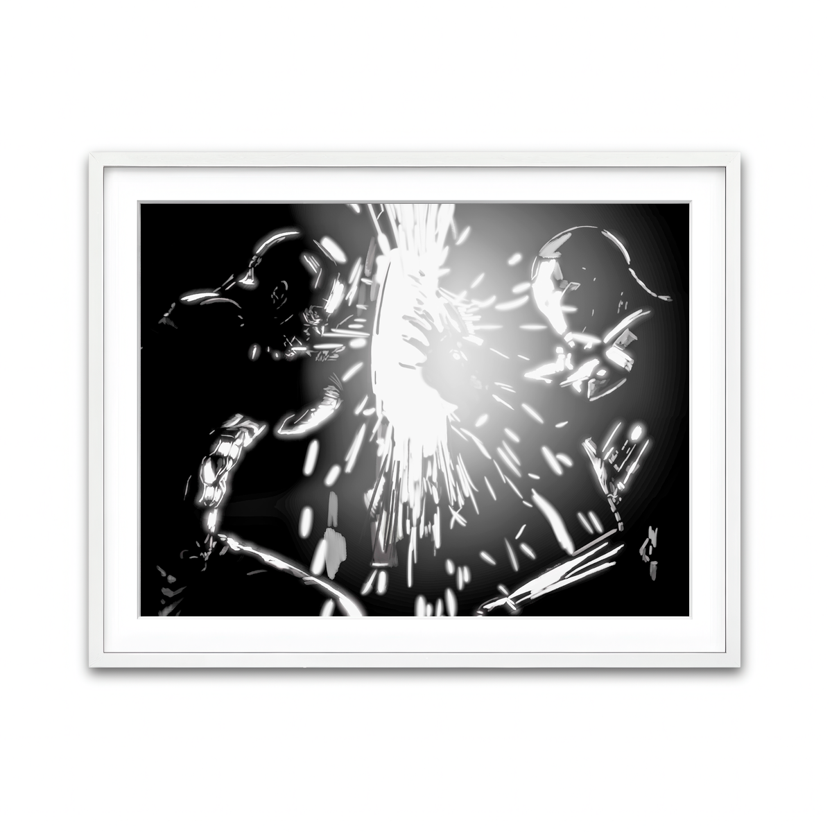 Framed Print 4x3 White