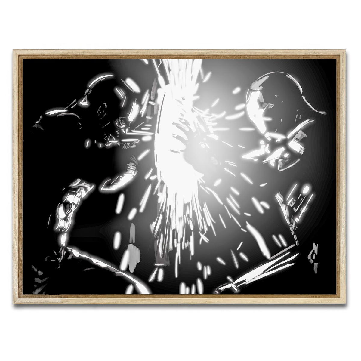 AUTO-MOCKUP WHITE | Cap vs Ironman | 1 Piece | Natural Framed Canvas | group=4x3