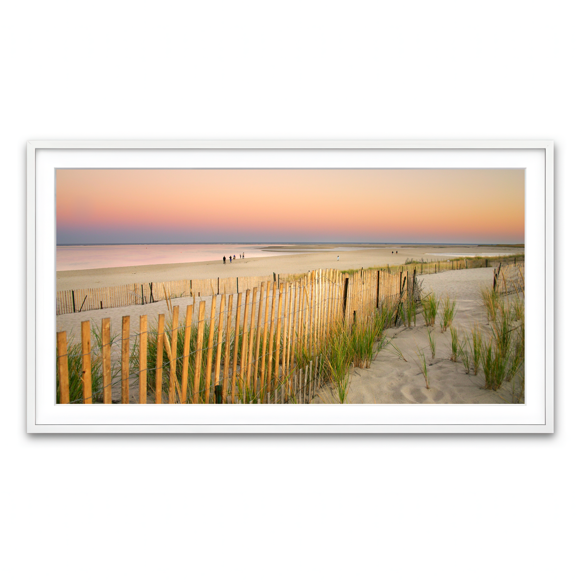 Framed Print 2x1 White