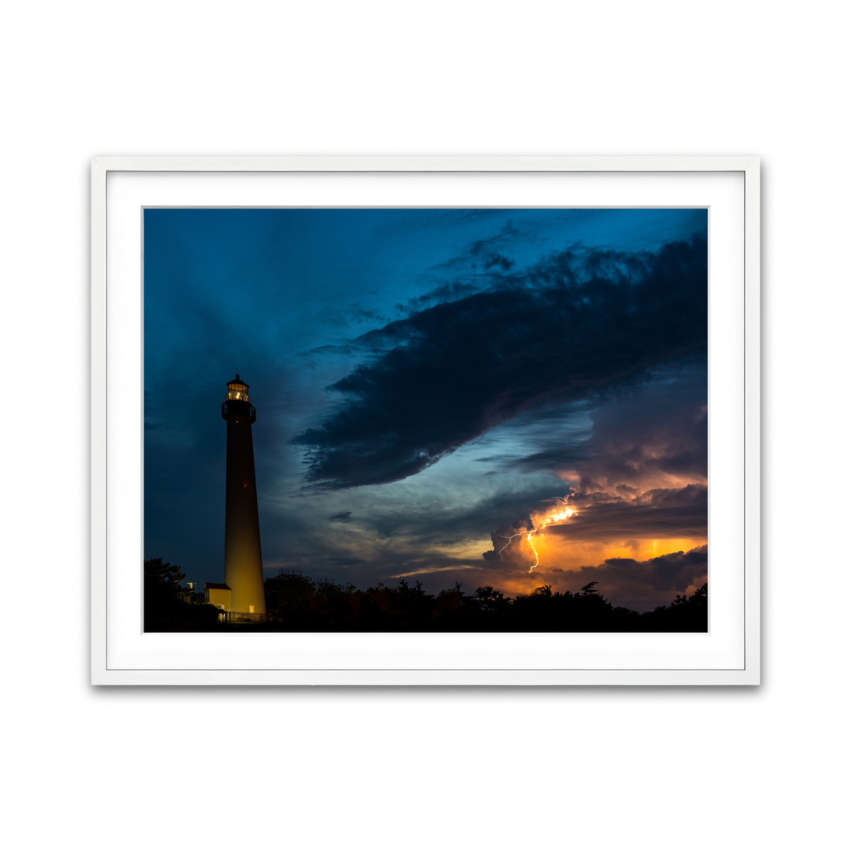 Framed Print 4x3 White