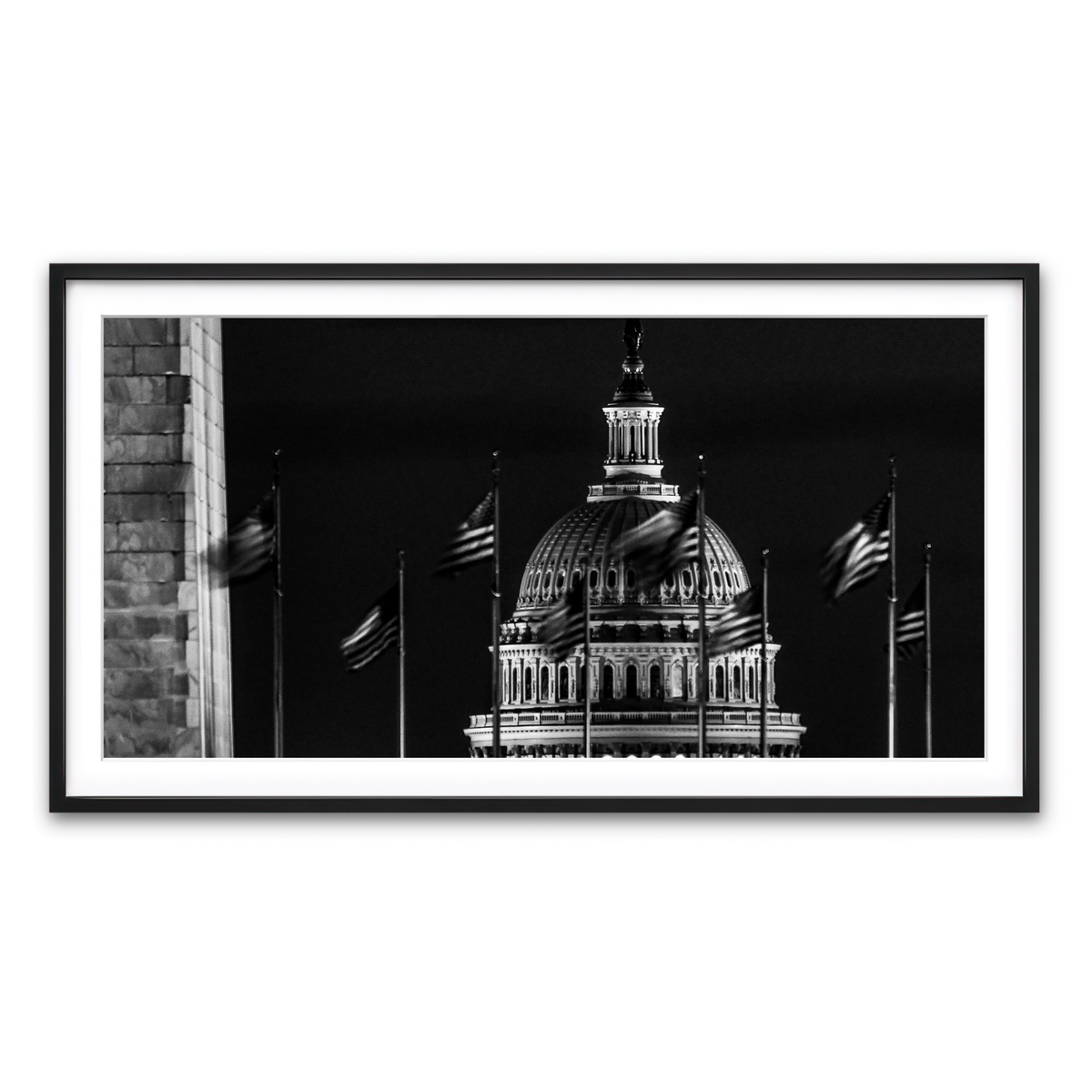 Framed Print 2x1 Black