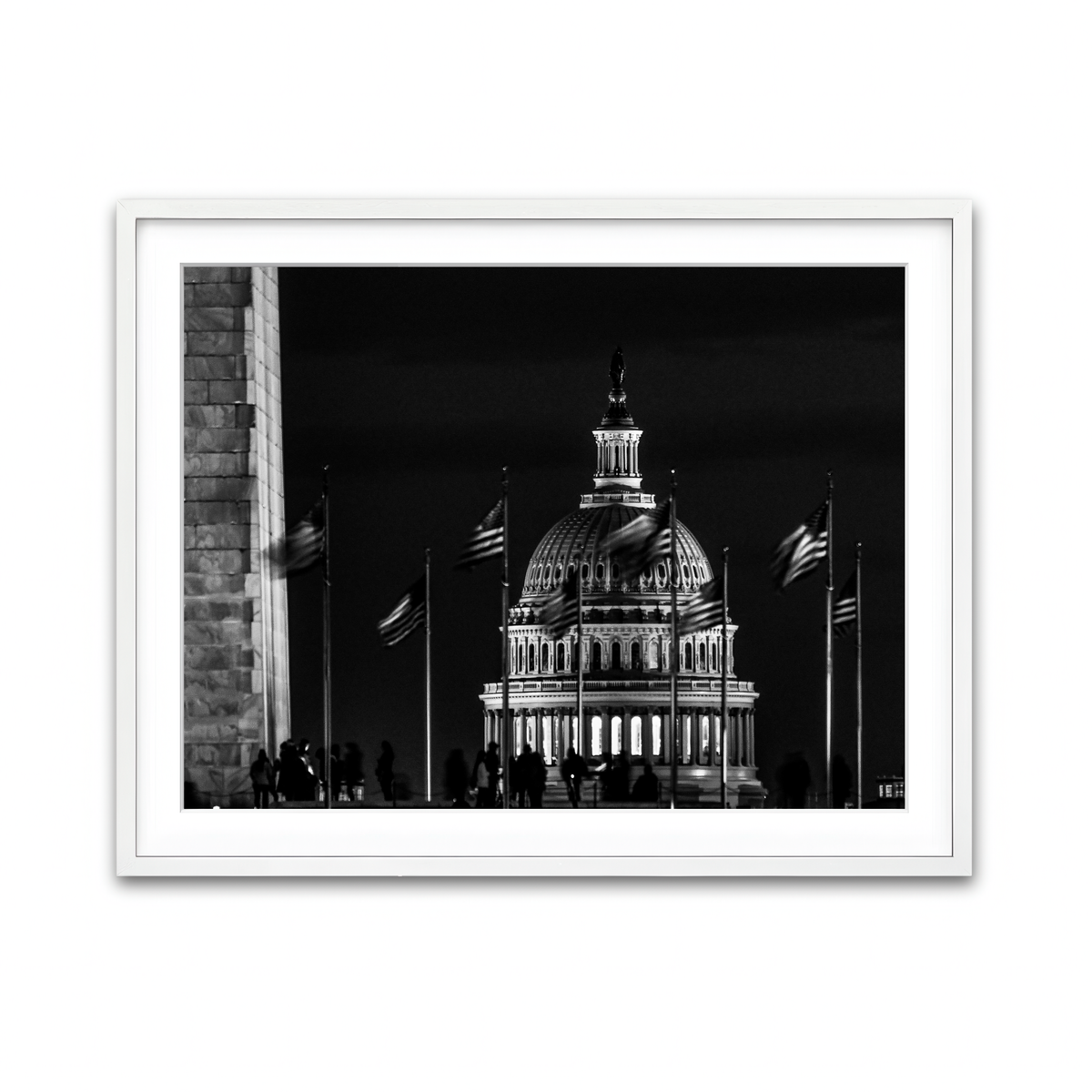 Framed Print 4x3 White