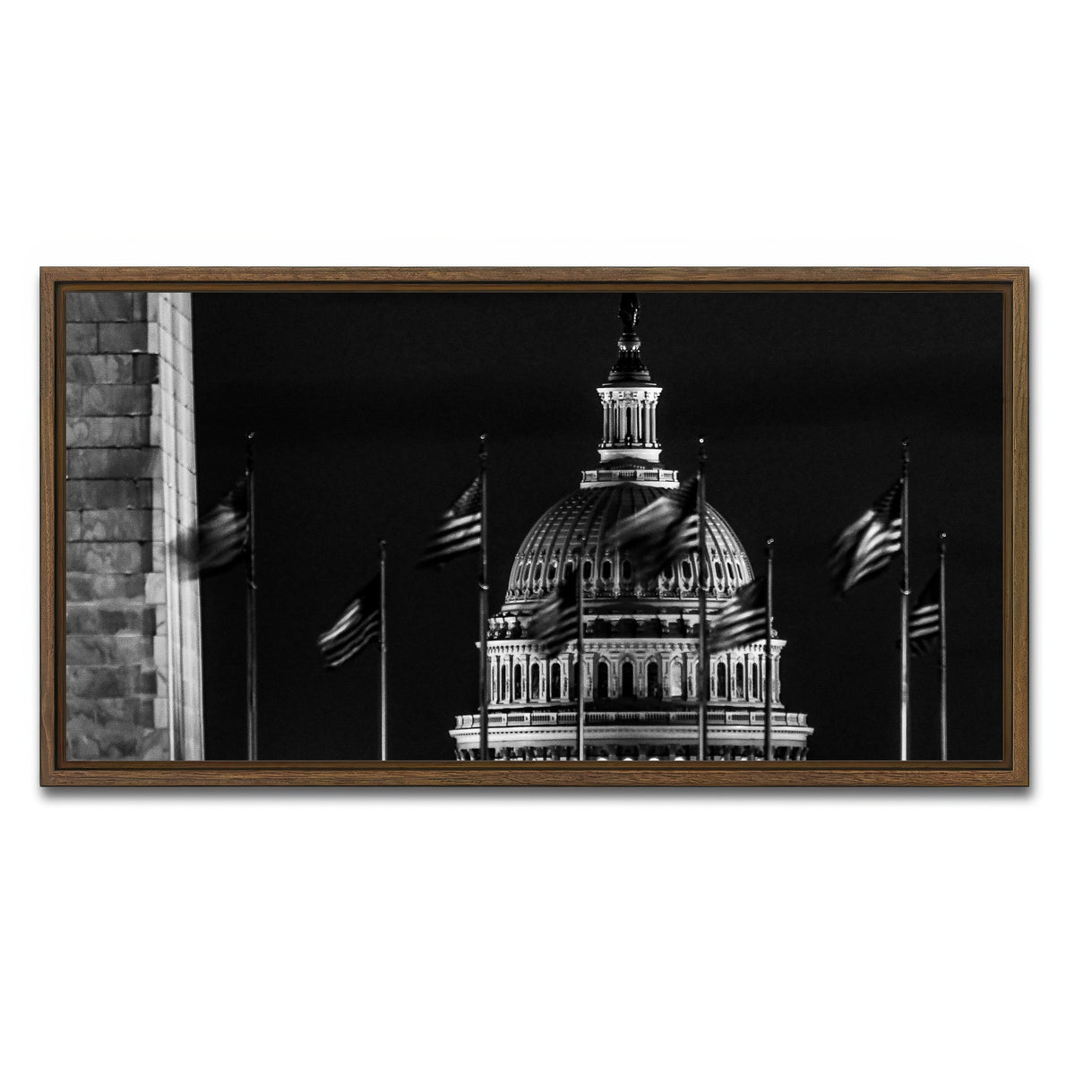 AUTO-MOCKUP WHITE | Capitol | 1 Piece | Walnut Framed Canvas | group=2x1