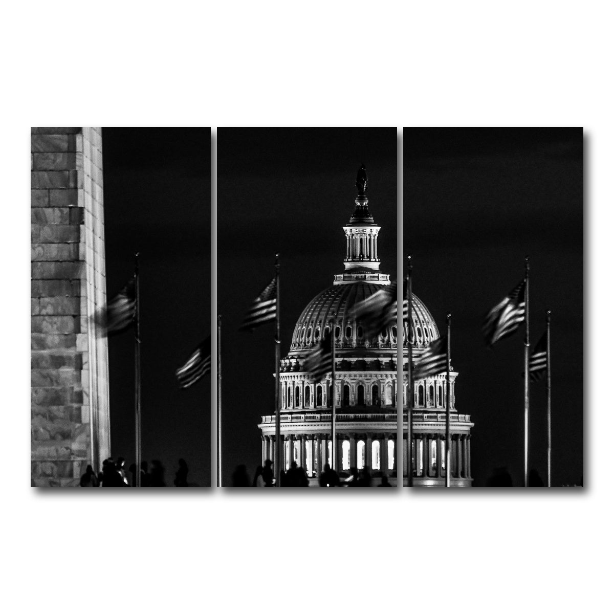 AUTO-MOCKUP WHITE | Capitol | 3 Piece | Gallery Wrap Canvas | group=12x24