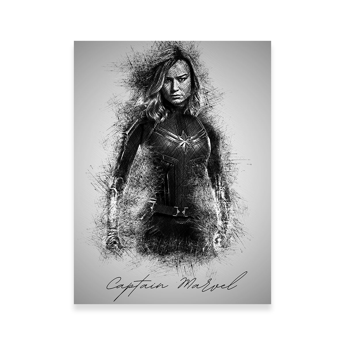 Captain Marvel Wall Art