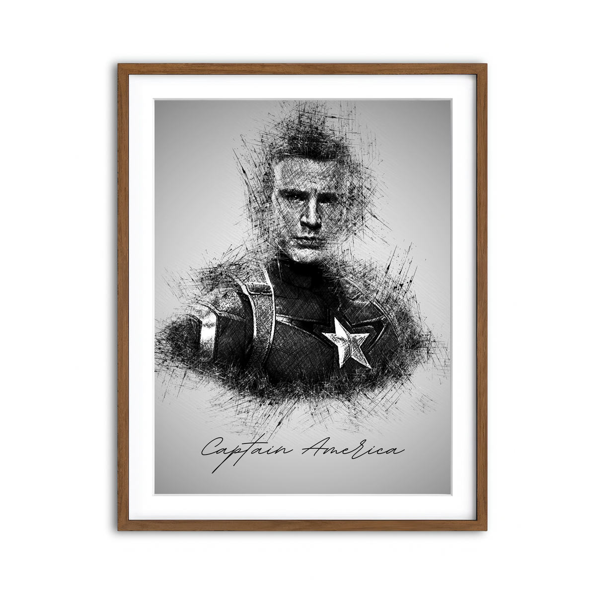 Framed Print 3x4 Walnut