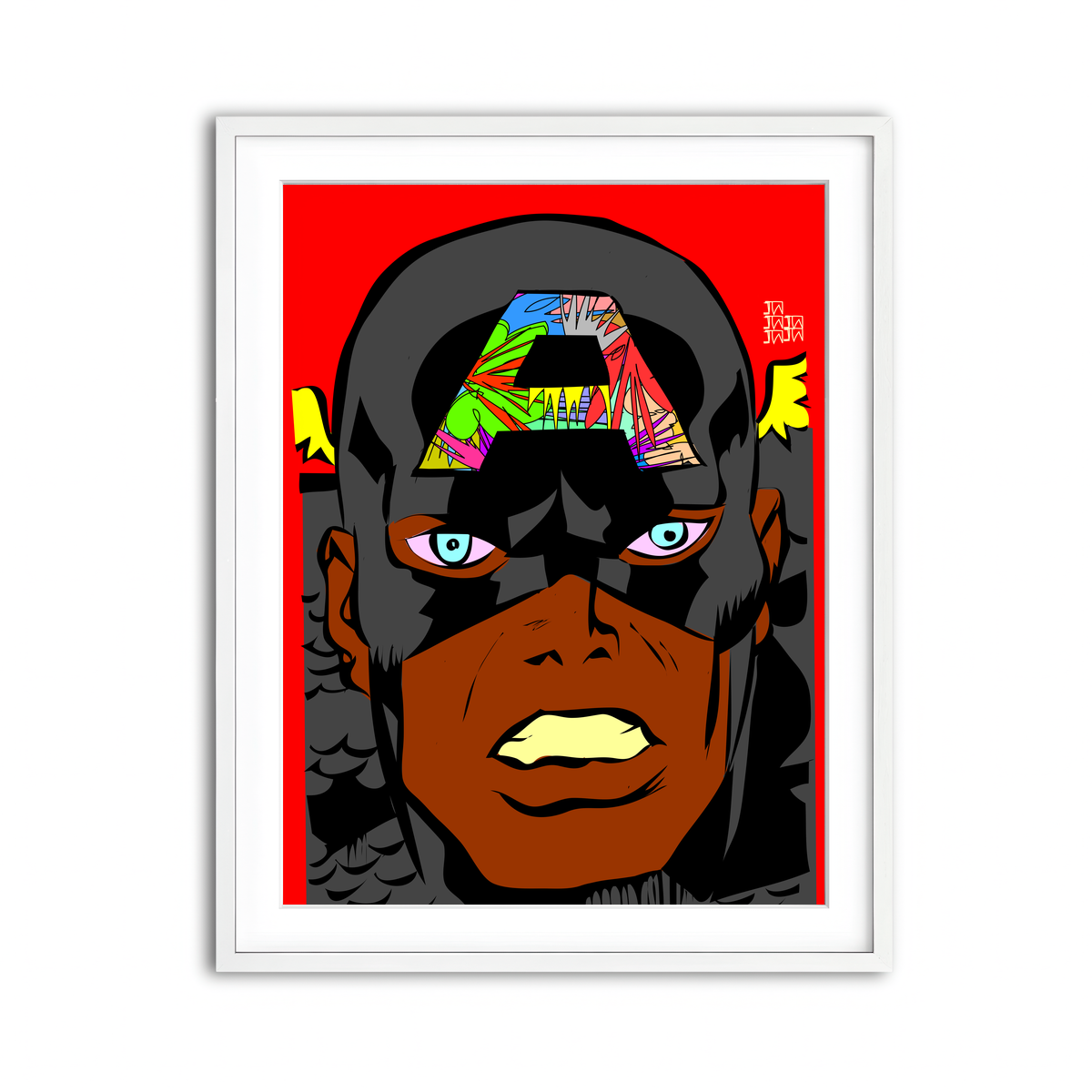 Framed Print 3x4 White