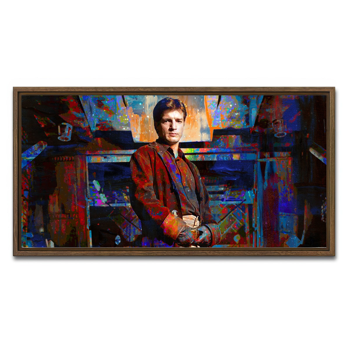 AUTO-MOCKUP WHITE | Captain Mal | 1 Piece | Walnut Framed Canvas | group=2x1