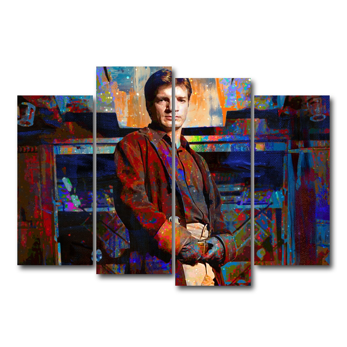 AUTO-MOCKUP WHITE | Captain Mal | 4 Piece | Gallery Wrap Canvas | group=4_normal