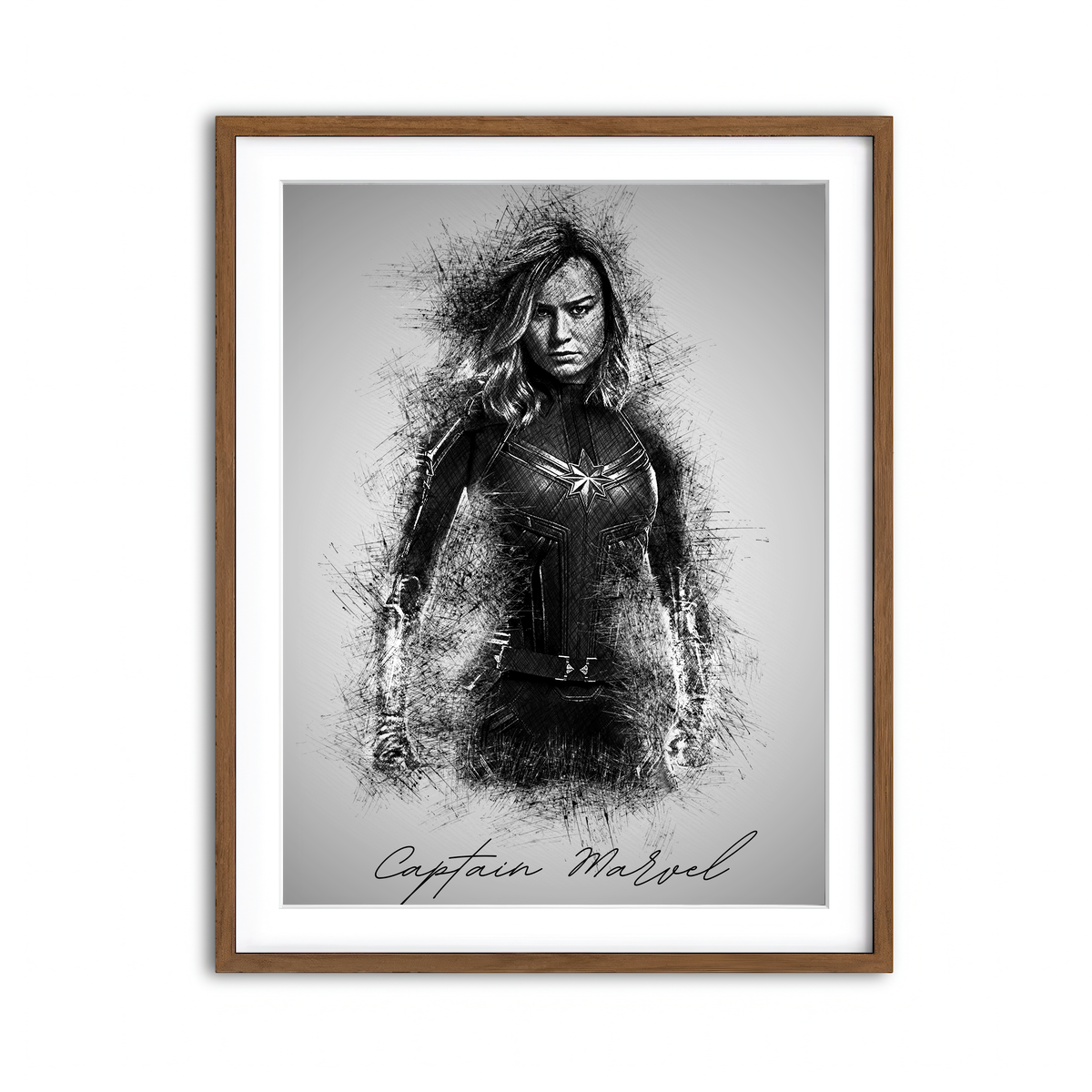 Framed Print 3x4 Walnut