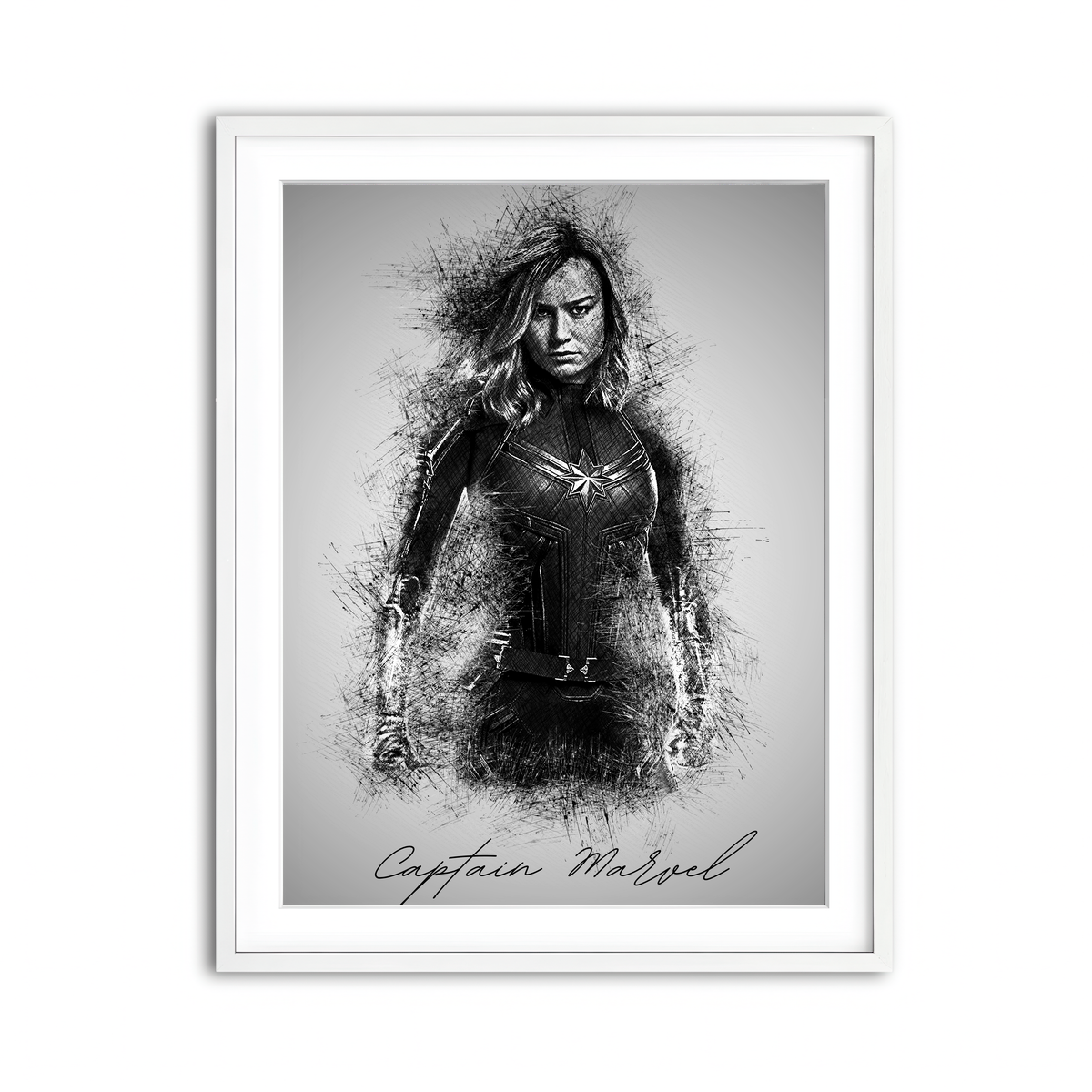 Framed Print 3x4 White