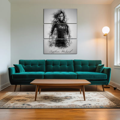 AUTO-MOCKUP ROOM | Captain Marvel Sketch