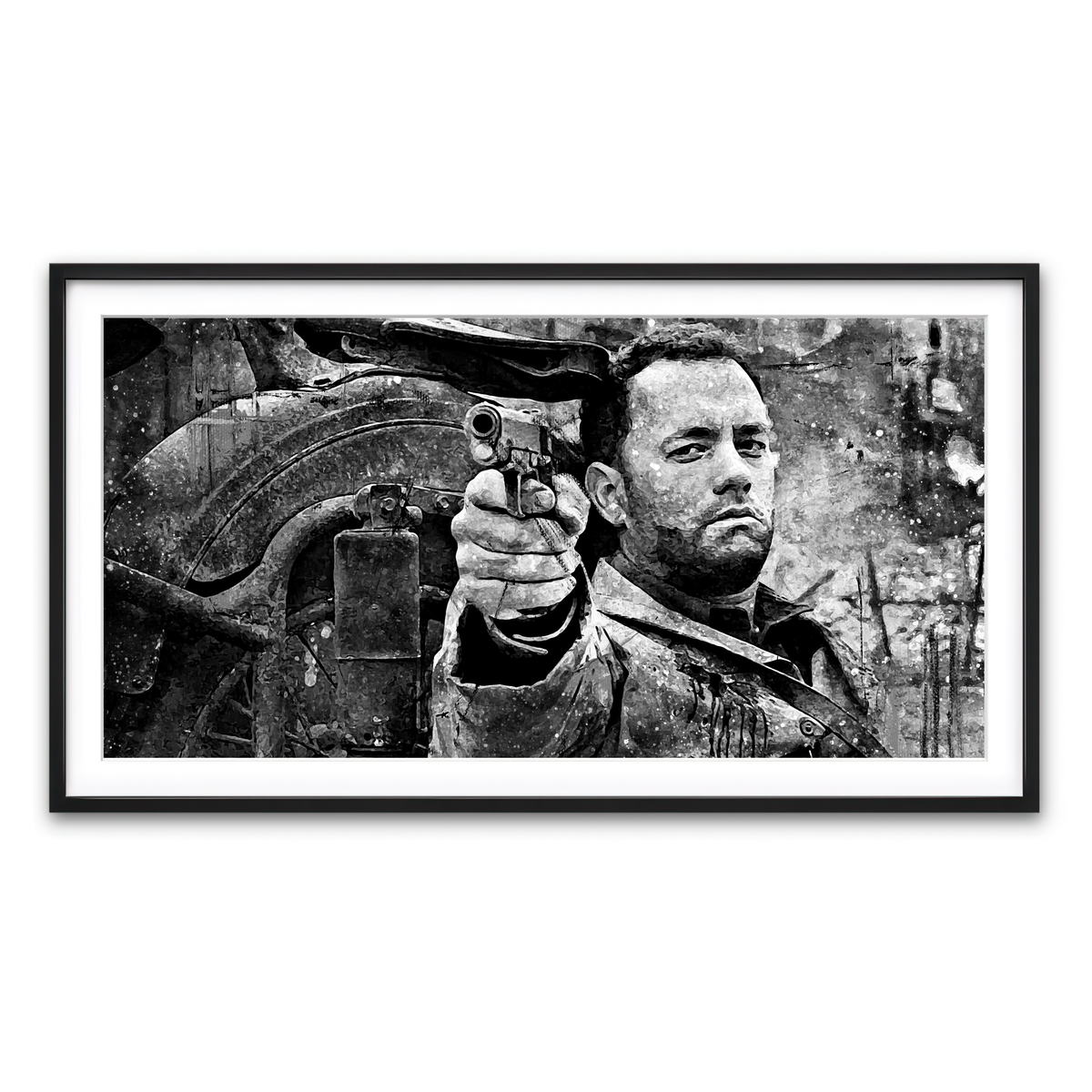 Framed Print 2x1 Black