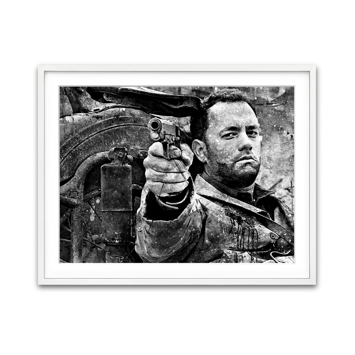 Framed Print 4x3 White