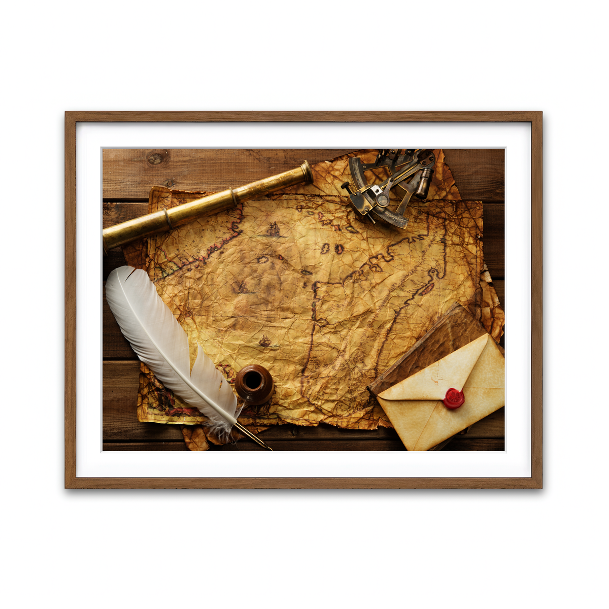 Framed Print 4x3 Walnut