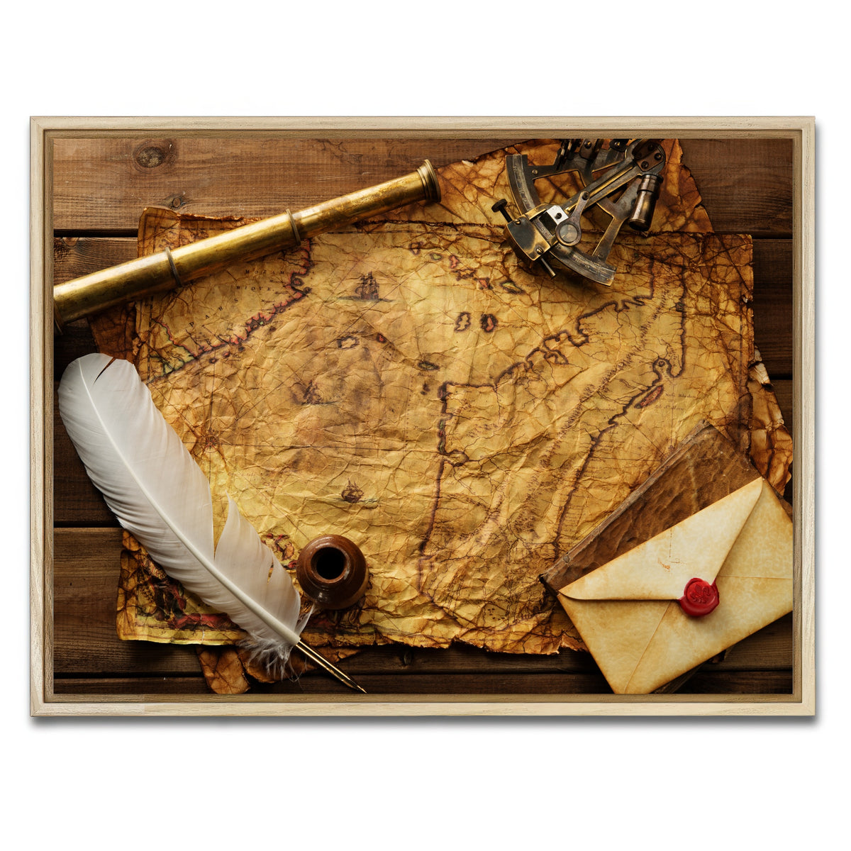 AUTO-MOCKUP WHITE | Captains Quarters | 1 Piece | Natural Framed Canvas | group=4x3