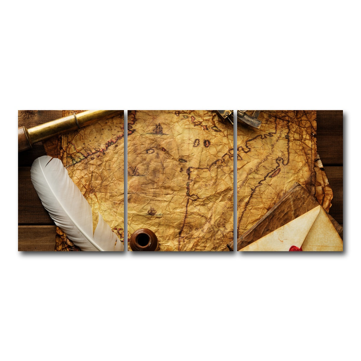 AUTO-MOCKUP WHITE | Captains Quarters | 3 Piece | Gallery Wrap Canvas | group=18x24