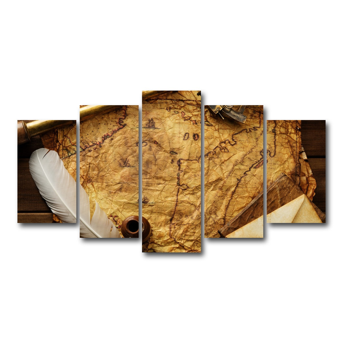 AUTO-MOCKUP WHITE | Captains Quarters | 5 Piece | Gallery Wrap Canvas | group=5_normal