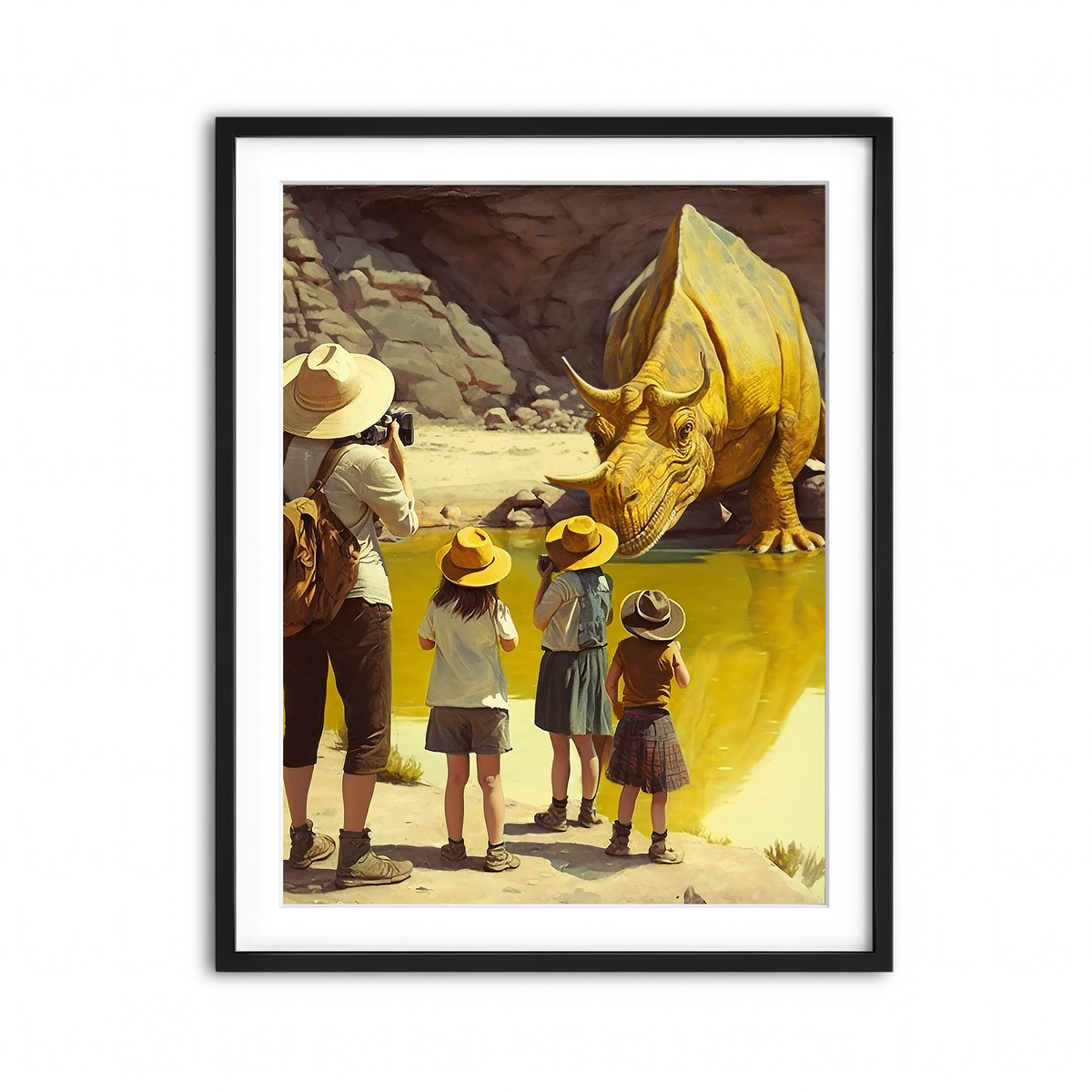 Framed Print 3x4 Black