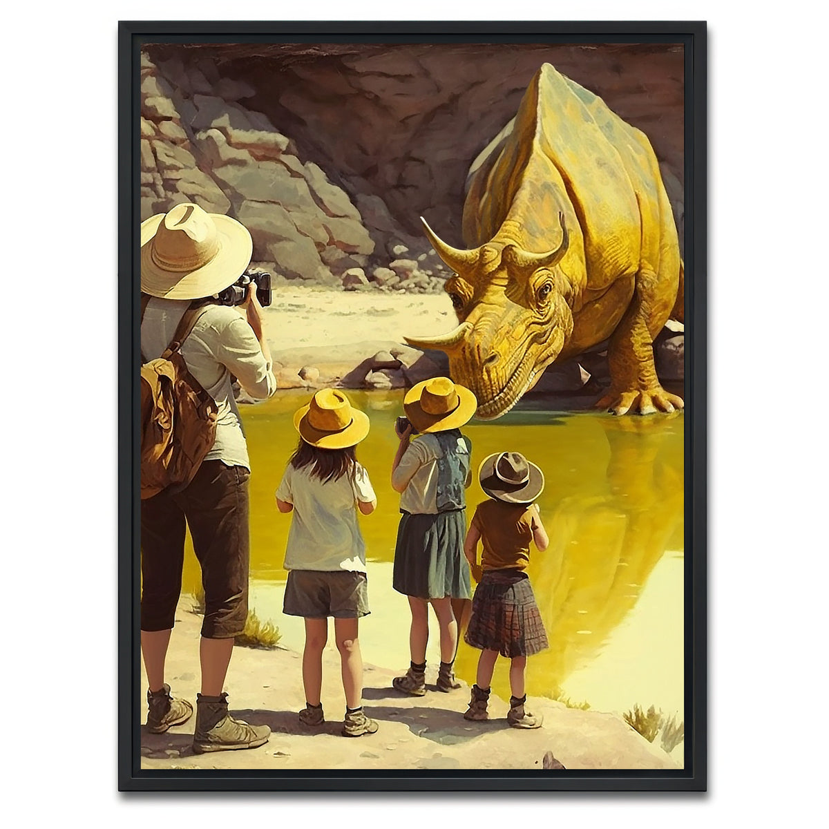 AUTO-MOCKUP WHITE | Capturing the Moment in Yellowstone | 1 Piece | Black Framed Canvas | group=3x4