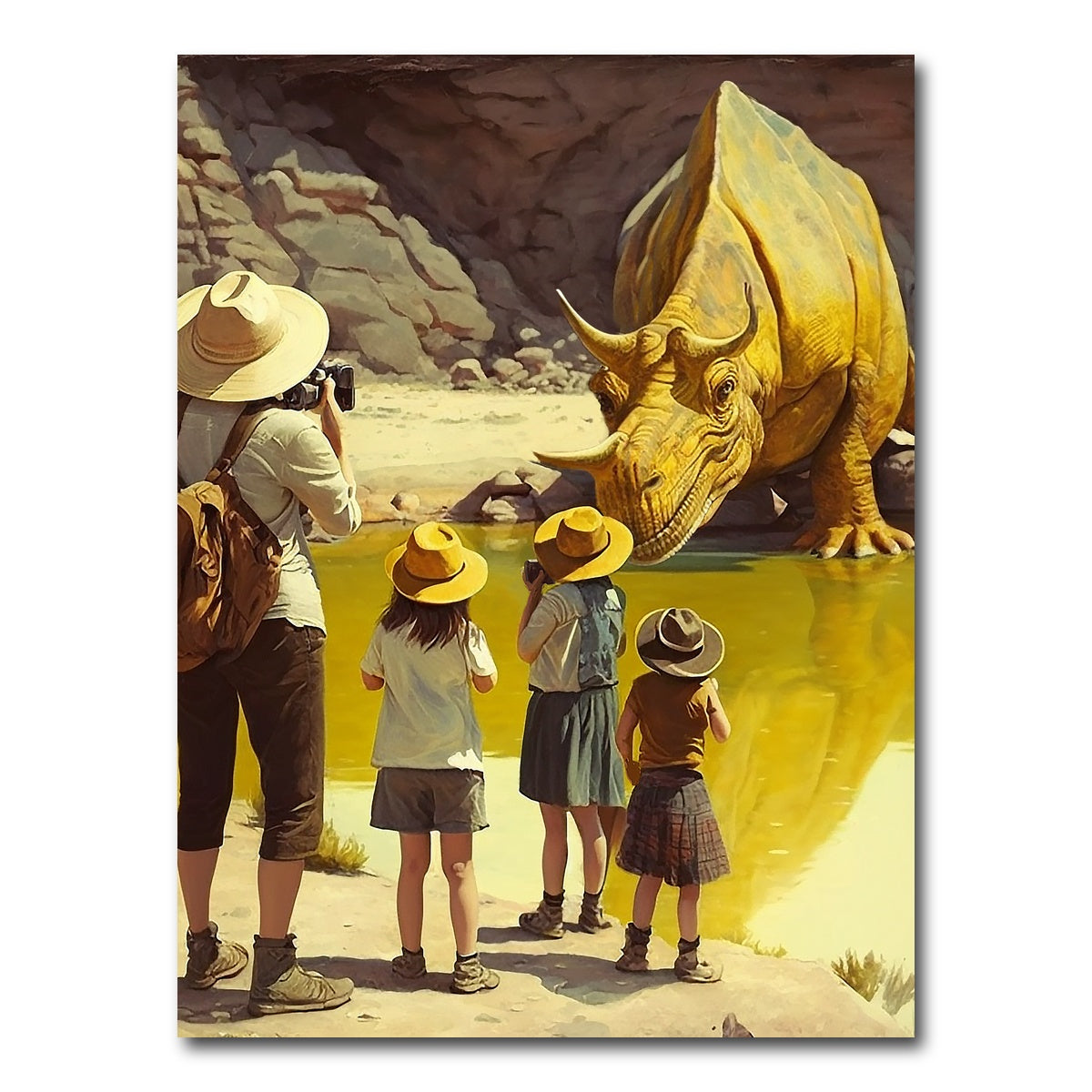 AUTO-MOCKUP WHITE | Capturing the Moment in Yellowstone | 1 Piece | Gallery Wrap Canvas | group=3x4