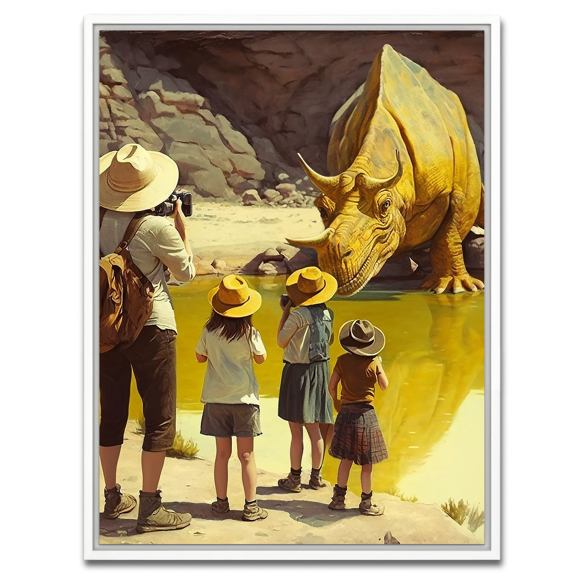 AUTO-MOCKUP WHITE | Capturing the Moment in Yellowstone | 1 Piece | White Framed Canvas | group=3x4