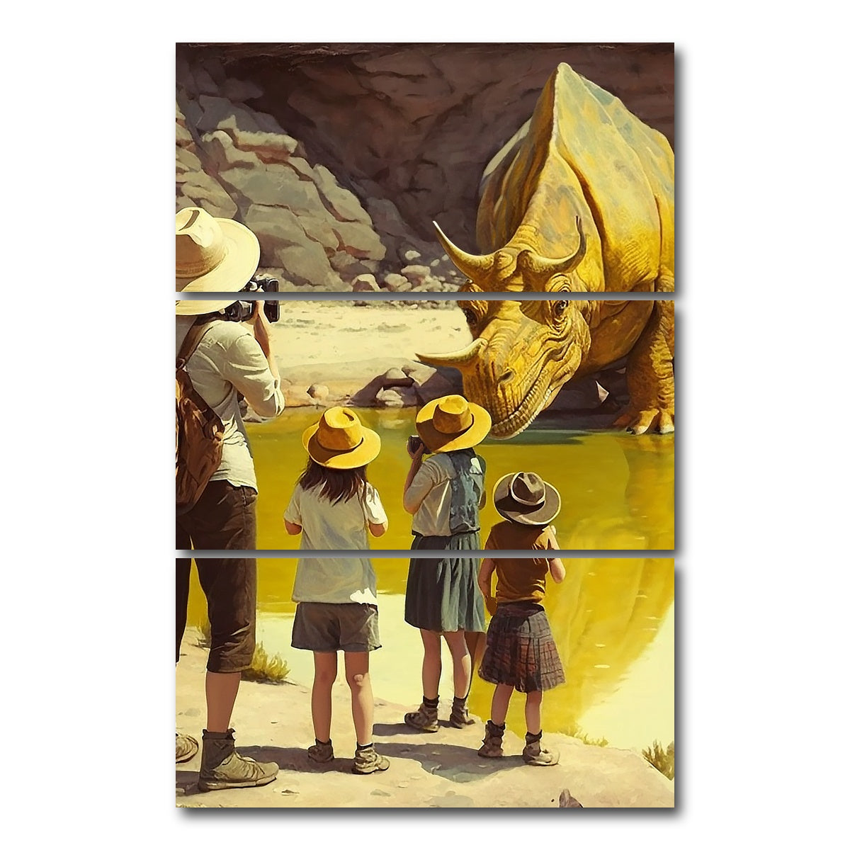 AUTO-MOCKUP WHITE | Capturing the Moment in Yellowstone | 3 Piece | Gallery Wrap Canvas | group=12x24_stacked