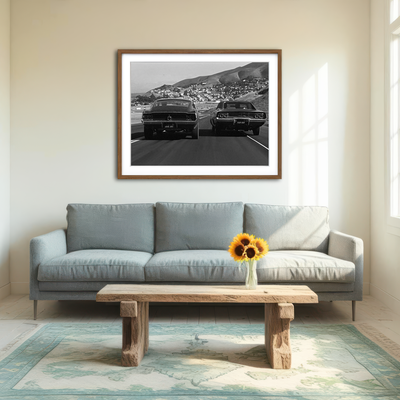 AUTO-MOCKUP ROOM | Car Chase Bullitt Wall Art