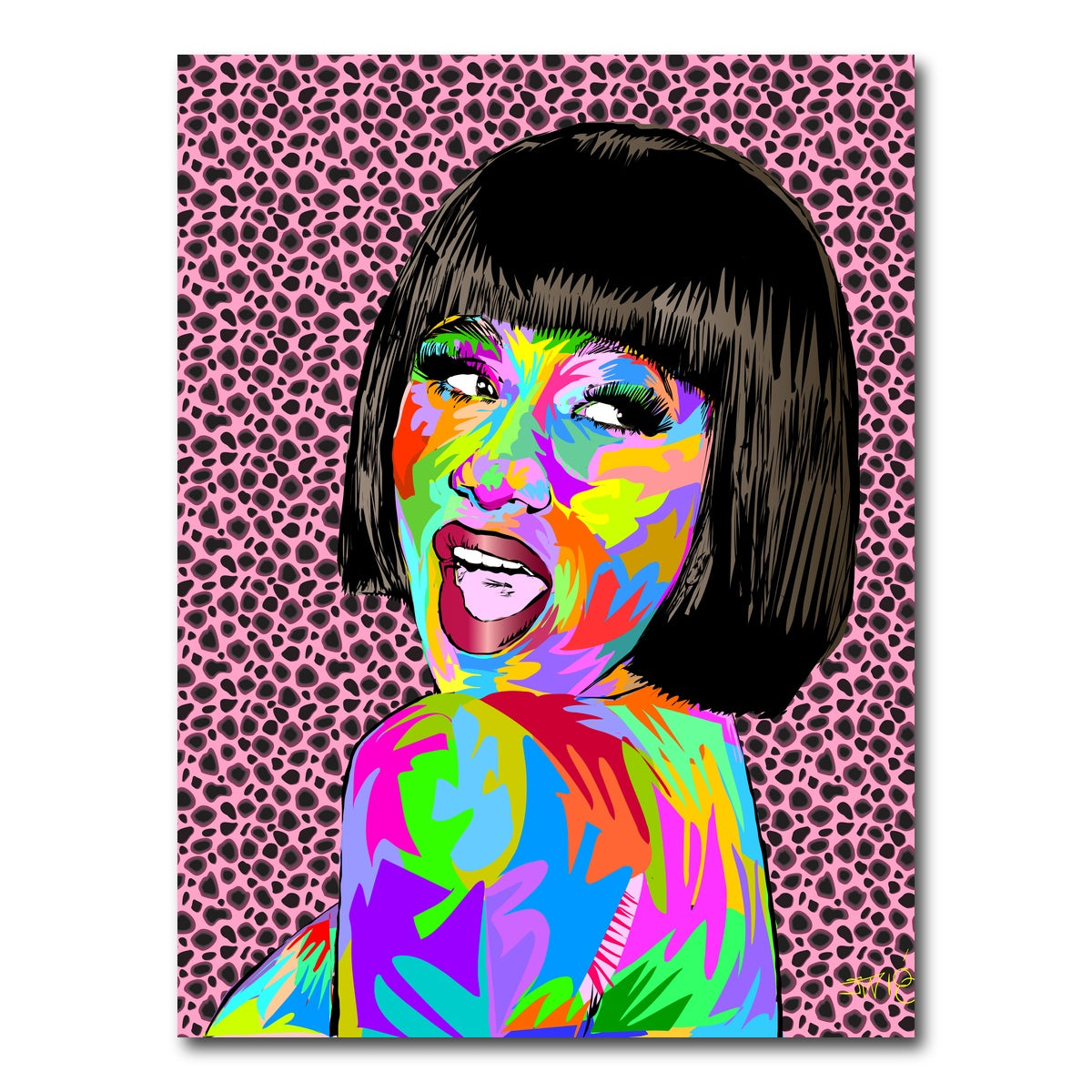 AUTO-MOCKUP WHITE | Cardi b | 1 Piece | Gallery Wrap Canvas | group=3x4