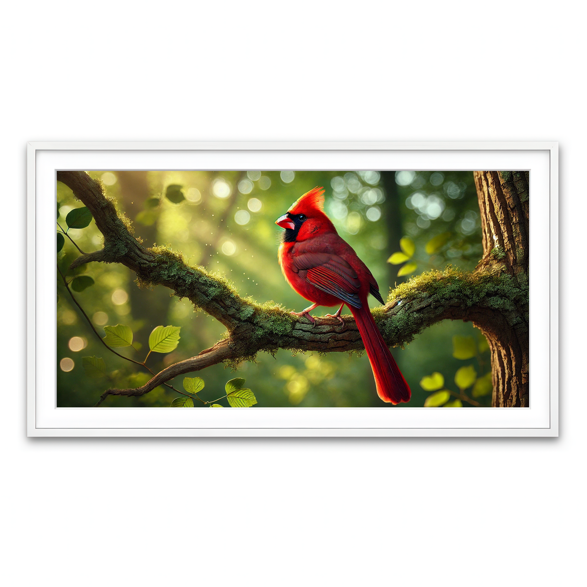 Framed Print 2x1 White