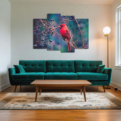 AUTO-MOCKUP ROOM | Cardinal and Berries