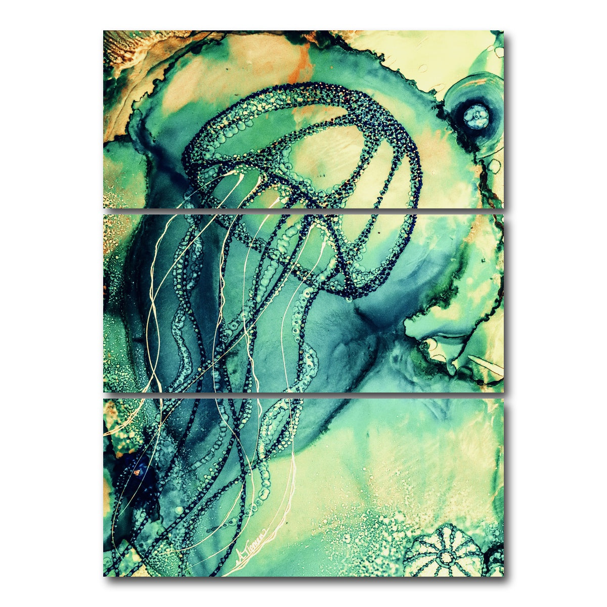 AUTO-MOCKUP WHITE | Carefree | 3 Piece | Gallery Wrap Canvas | group=8x18_stacked