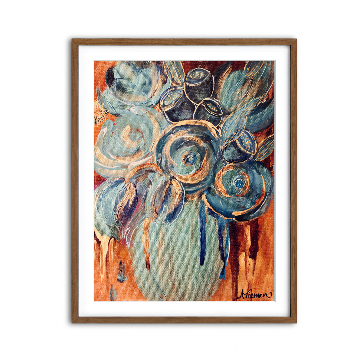 Framed Print 3x4 Walnut