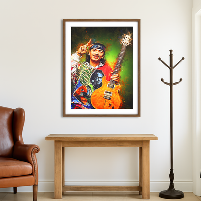 AUTO-MOCKUP ROOM | Carlos Santana Wall Art