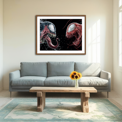 AUTO-MOCKUP ROOM | Carnage vs. Venom Wall Art