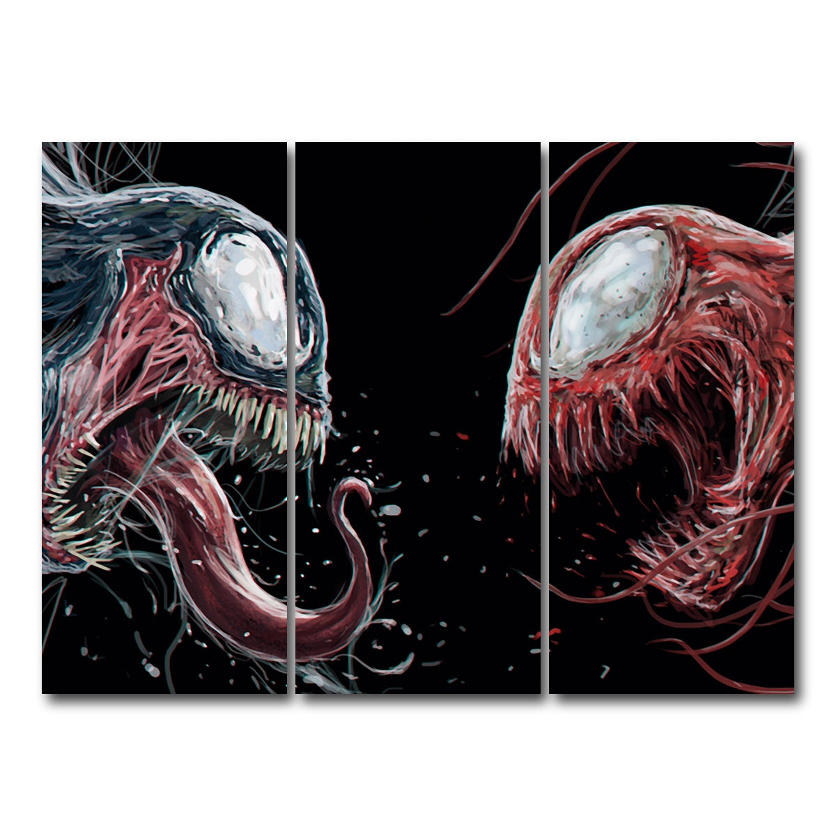 AUTO-MOCKUP WHITE | Carnage VS. Venom | 3 Piece | Gallery Wrap Canvas | group=8x18