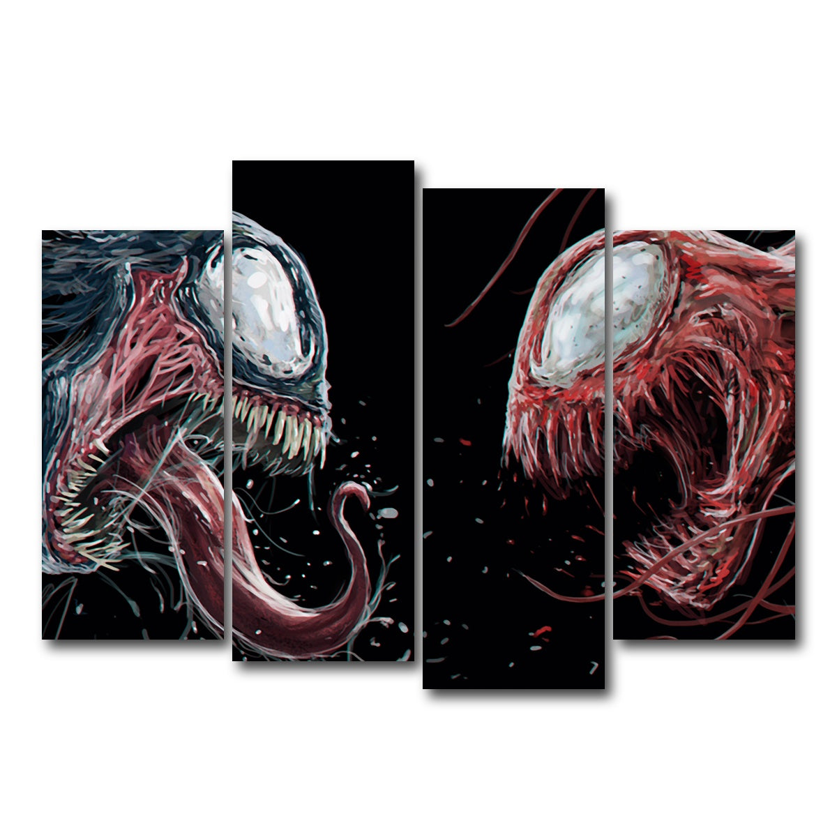 AUTO-MOCKUP WHITE | Carnage VS. Venom | 4 Piece | Gallery Wrap Canvas | group=4_normal