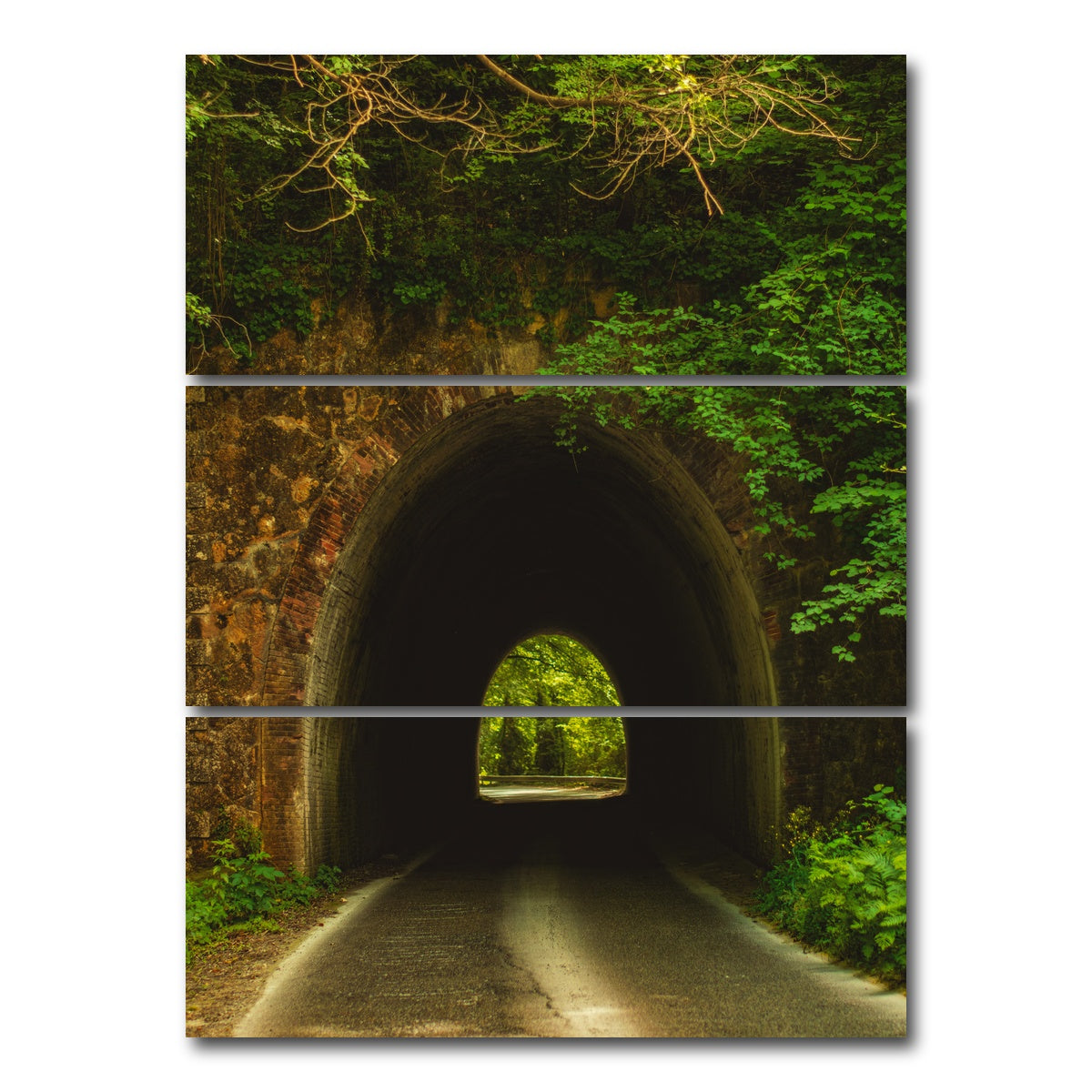 AUTO-MOCKUP WHITE | Carrara Tuscany Italy 1 | 3 Piece | Gallery Wrap Canvas | group=8x18_stacked