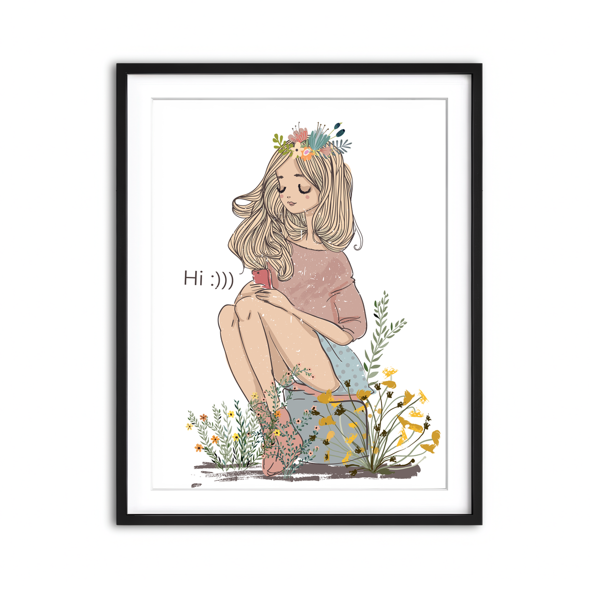 Framed Print 3x4 Black