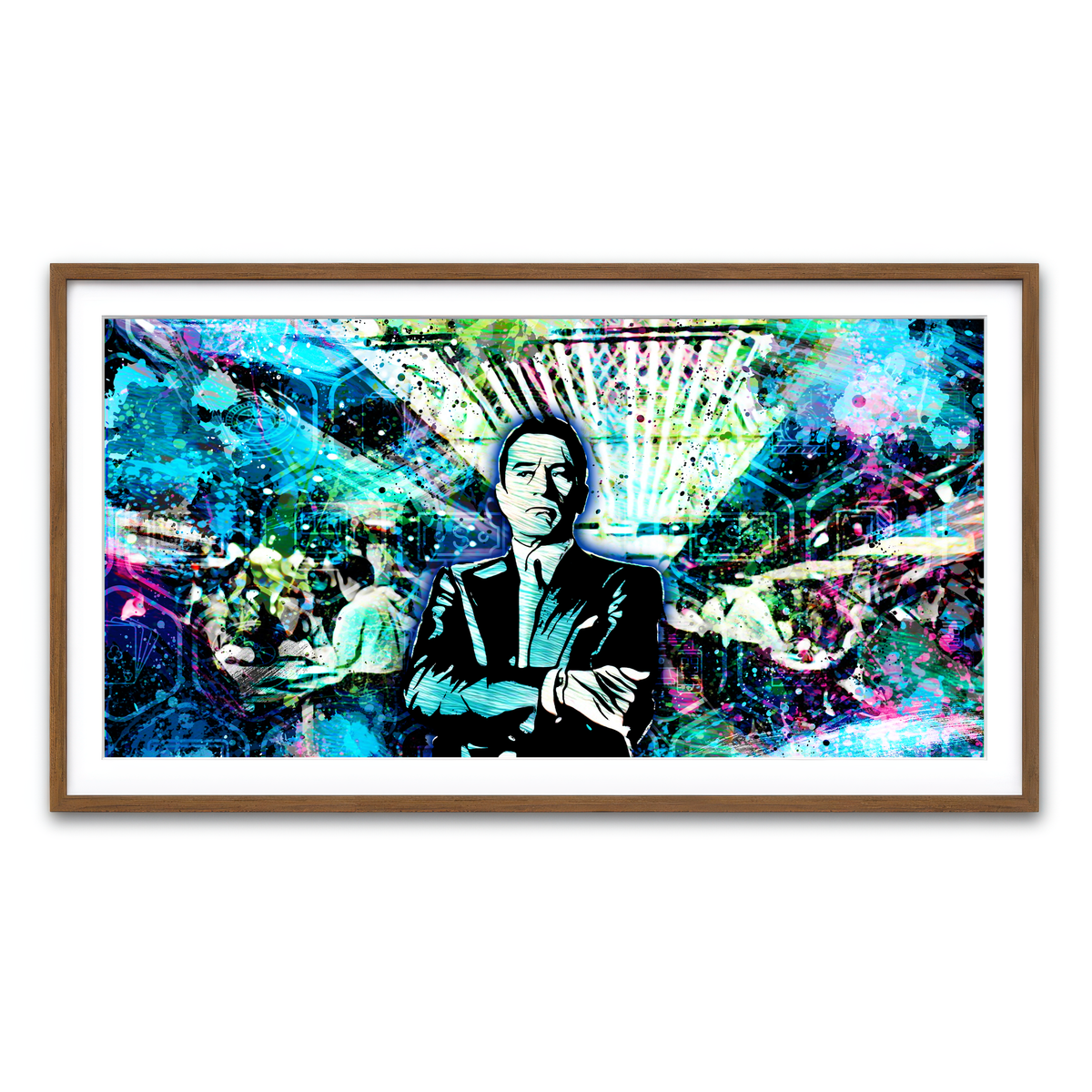 Framed Print 2x1 Walnut