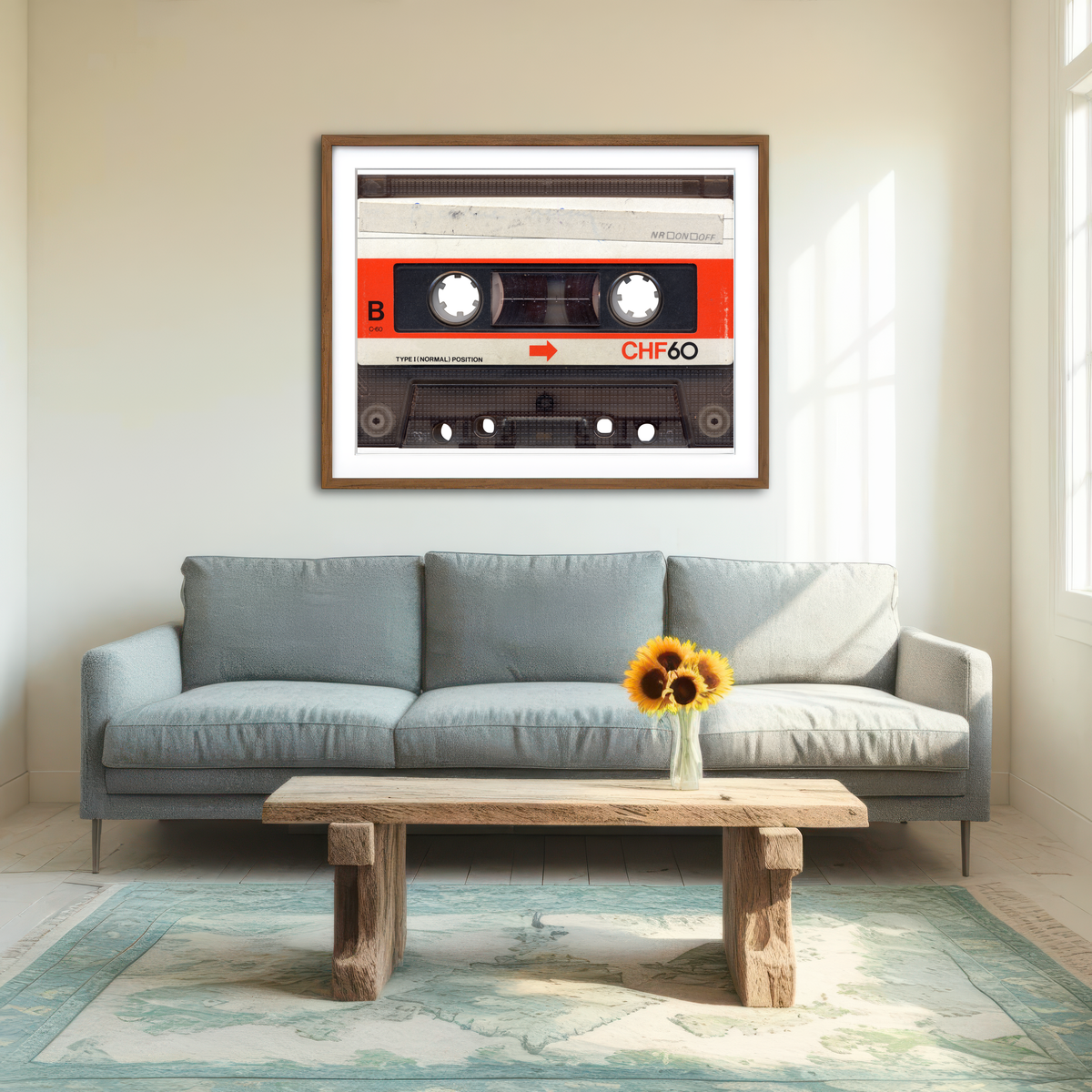 AUTO-MOCKUP ROOM | Cassette Tape Wall Art
