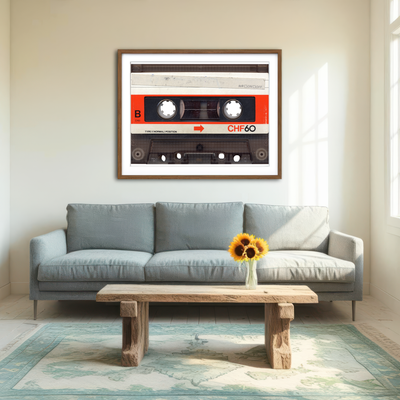 AUTO-MOCKUP ROOM | Cassette Tape Wall Art