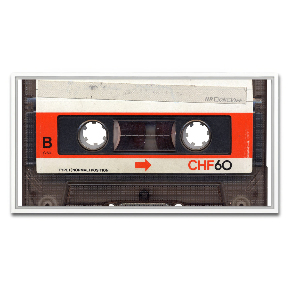 AUTO-MOCKUP WHITE | Cassette Tape | 1 Piece | White Framed Canvas | group=2x1