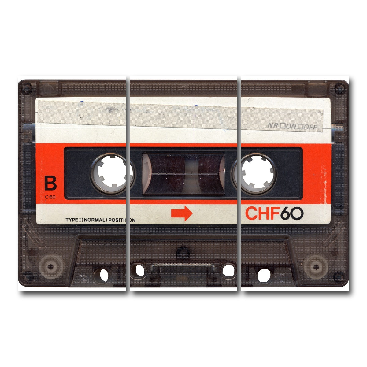 AUTO-MOCKUP WHITE | Cassette Tape | 3 Piece | Gallery Wrap Canvas | group=12x24