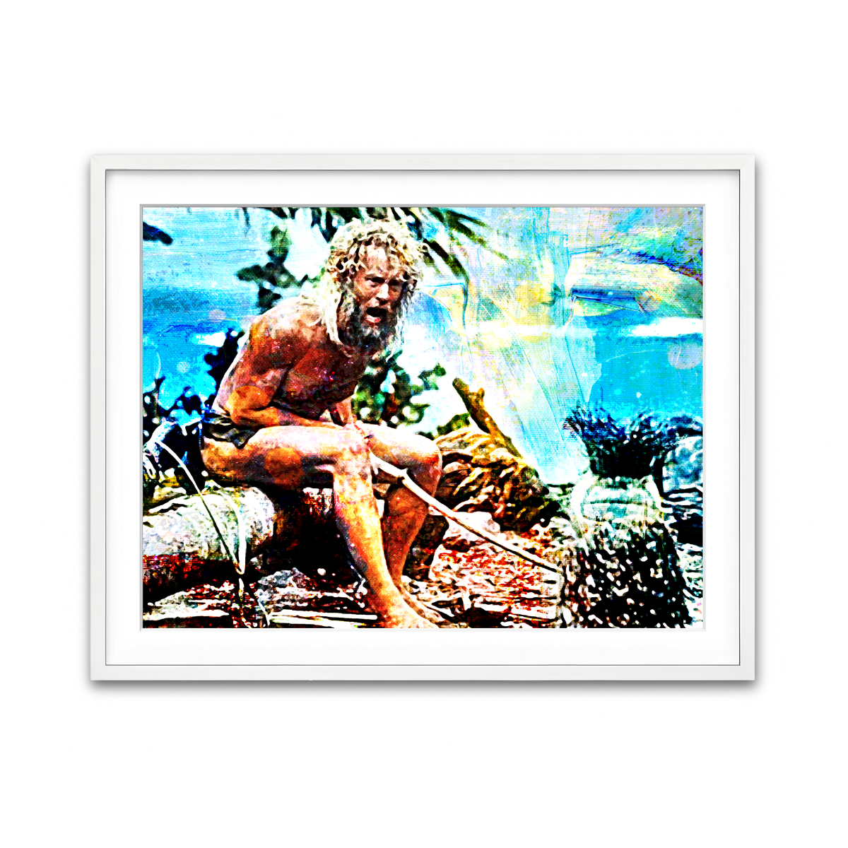 Framed Print 4x3 White