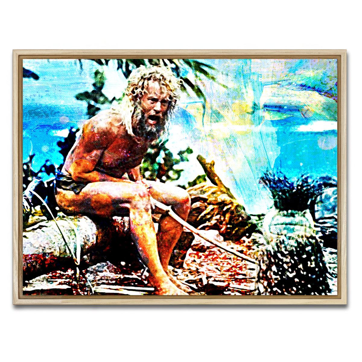 AUTO-MOCKUP WHITE | Castaway | 1 Piece | Natural Framed Canvas | group=4x3