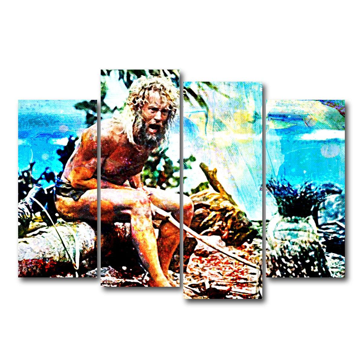 AUTO-MOCKUP WHITE | Castaway | 4 Piece | Gallery Wrap Canvas | group=4_normal