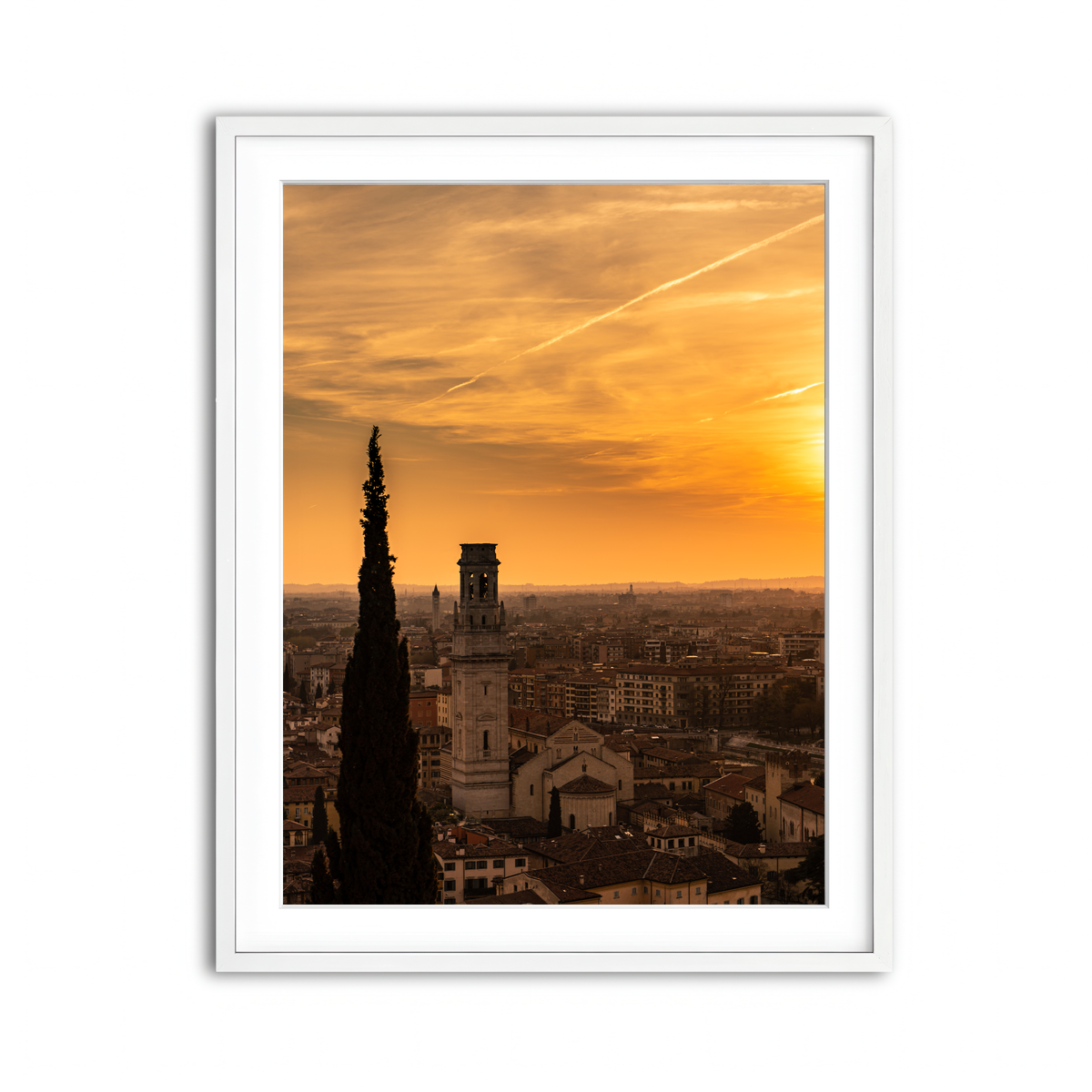 Framed Print 3x4 White