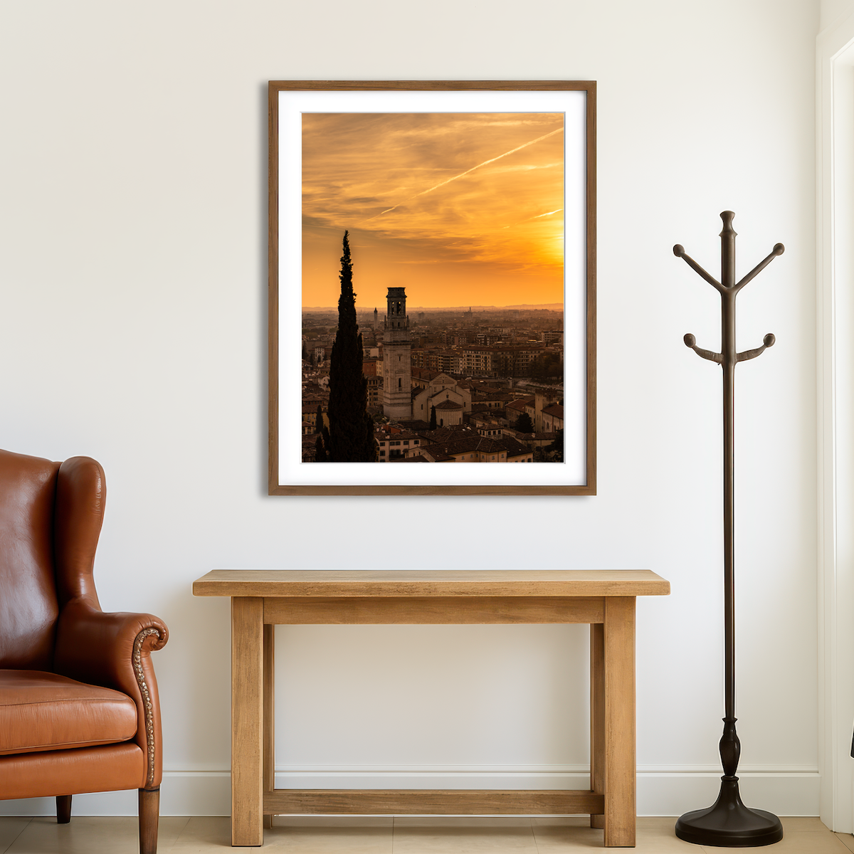 AUTO-MOCKUP ROOM | Castel San Pietro at Sunset Wall Art